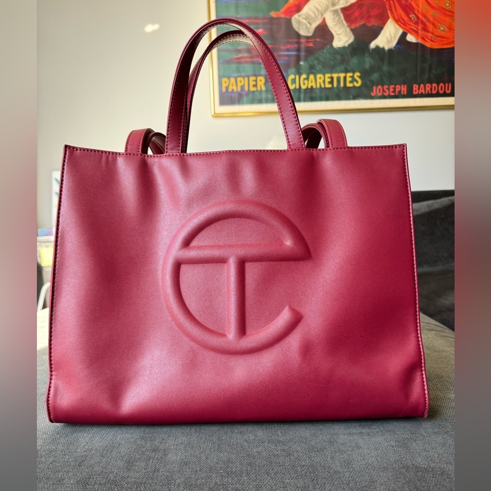 Telfar Oxblood Medium Shopping Bag, Sold Out Color - Picture 3 of 7